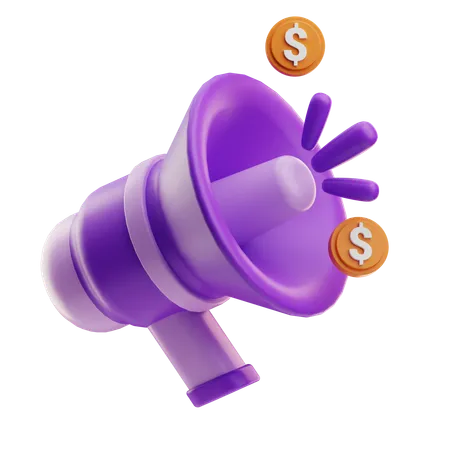 Megaphone  3D Icon