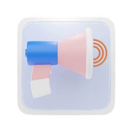 Megaphone  3D Icon