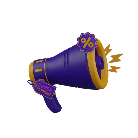 Megaphone  3D Icon