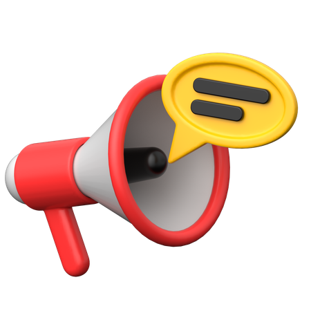 Megaphone  3D Icon