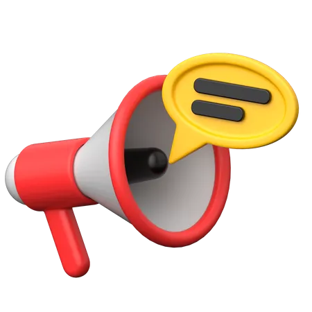 Megaphone  3D Icon