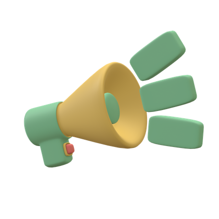 Megaphone  3D Icon