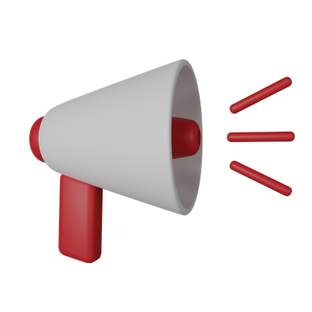 Megaphone  3D Icon