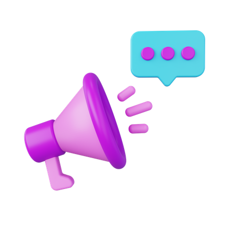 Megaphone  3D Icon