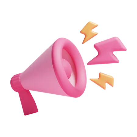 Megaphone  3D Icon