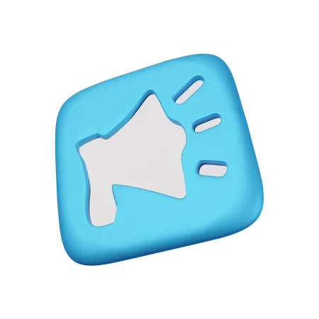 Megaphone  3D Icon