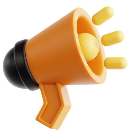 Megaphone  3D Icon