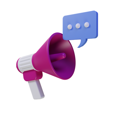 Megaphone  3D Icon