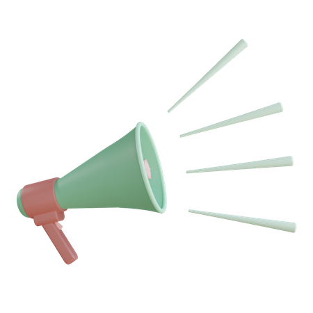 Mégaphone  3D Icon