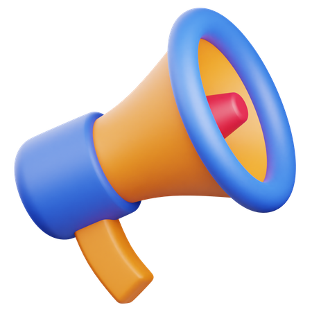 Mégaphone  3D Icon