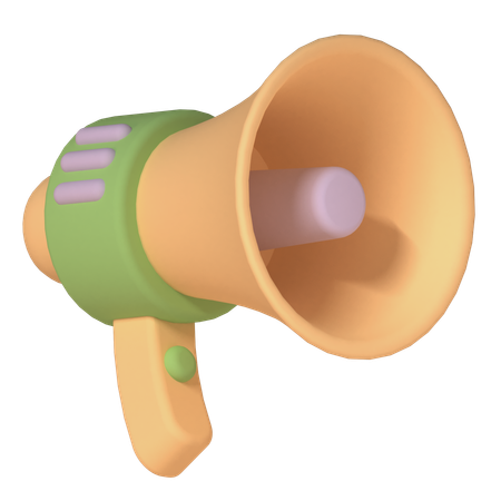 Mégaphone  3D Icon