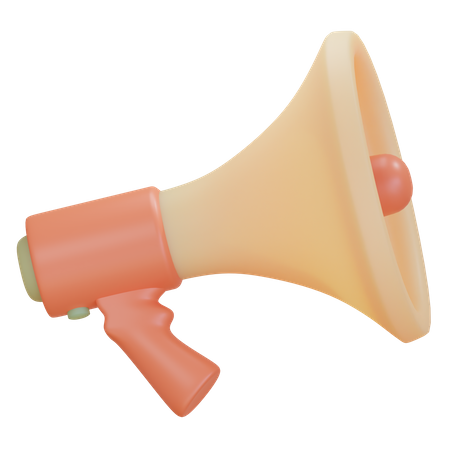 Megaphone  3D Illustration