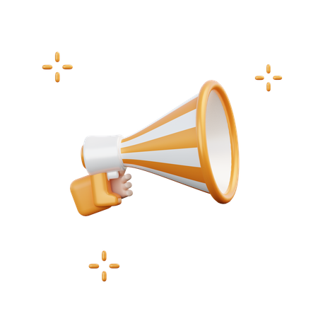 Megaphone  3D Illustration