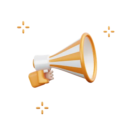 Megaphone  3D Illustration