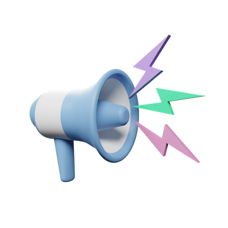 Megaphone  3D Illustration