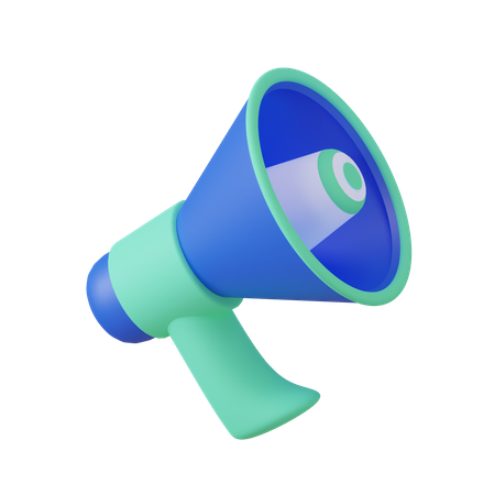 Megaphone  3D Illustration