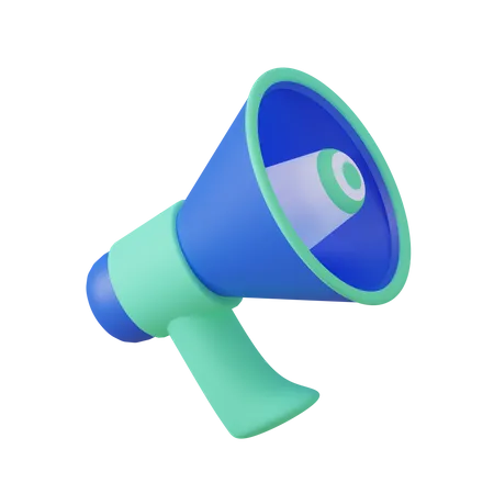 Megaphone  3D Illustration