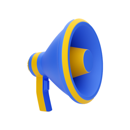 Megaphone  3D Illustration