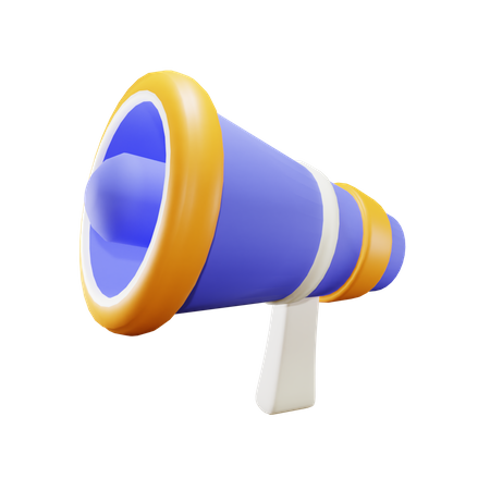 Megaphone  3D Illustration