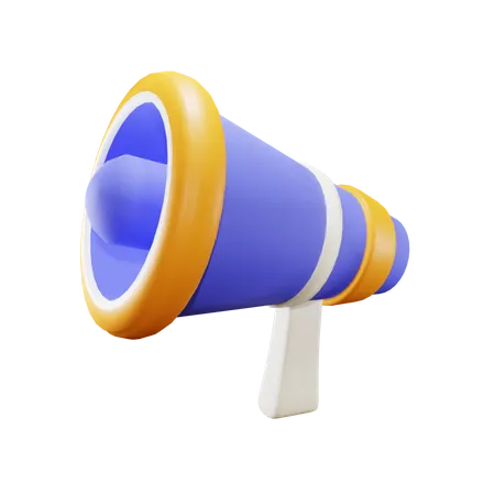 Megaphone  3D Illustration