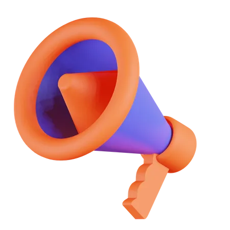 Megaphone  3D Illustration