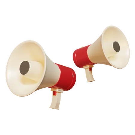 Megaphone  3D Illustration