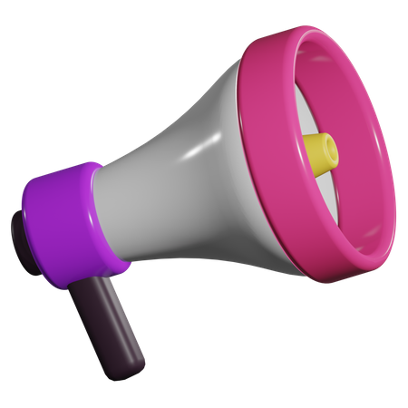 Megaphone  3D Illustration