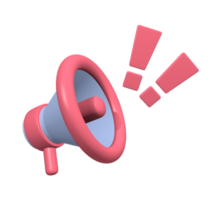 Megaphone  3D Illustration