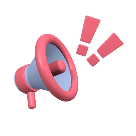 Megaphone  3D Illustration