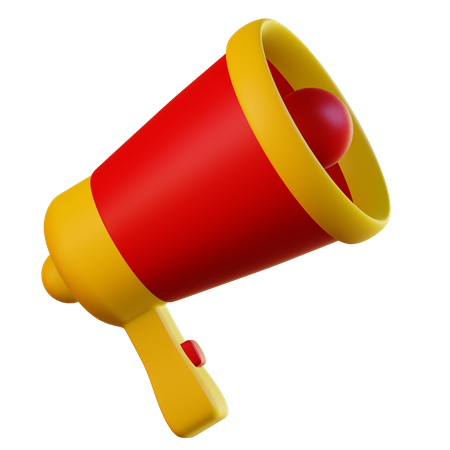 Megaphone  3D Illustration