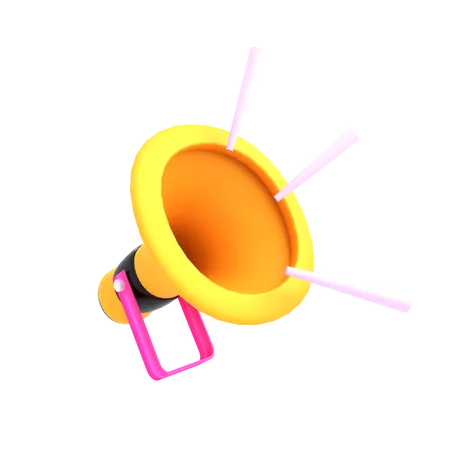 Megaphone  3D Illustration