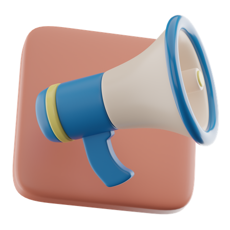 Megaphone  3D Illustration