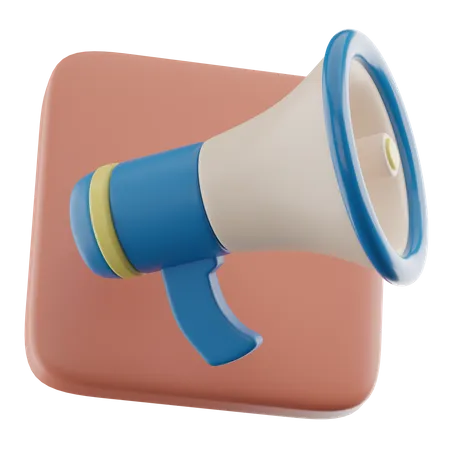 Megaphone  3D Illustration