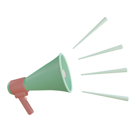 Megaphone  3D Illustration