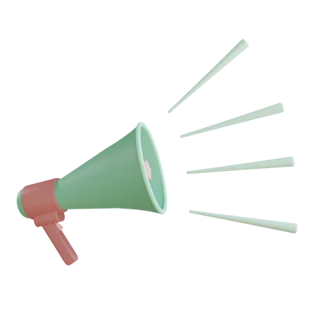 Megaphone  3D Illustration