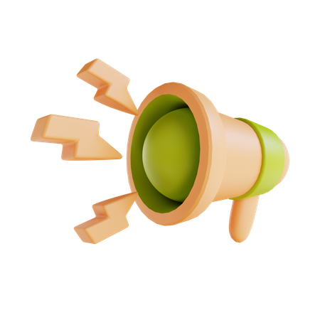 Megaphone  3D Illustration