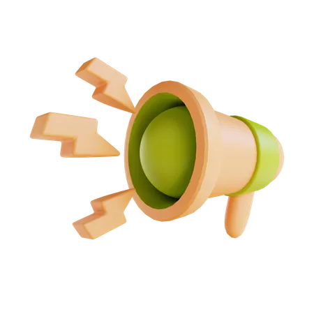 Megaphone  3D Illustration