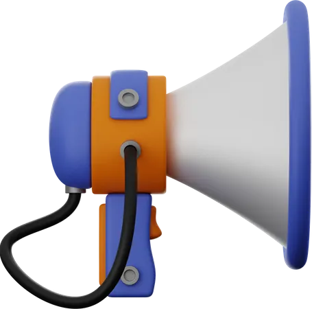 Megaphone  3D Illustration