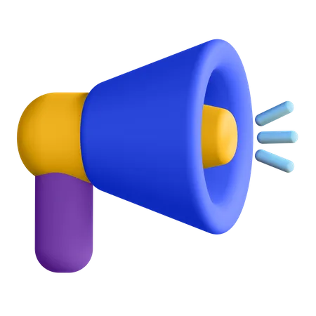 Megaphone  3D Illustration