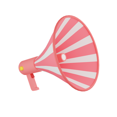 Megaphone  3D Illustration