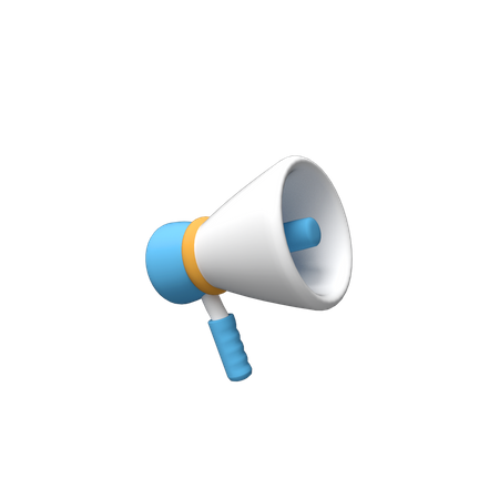 Megaphone  3D Illustration