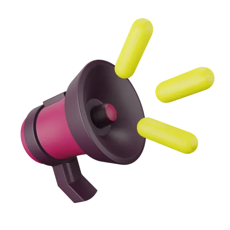 Megaphone  3D Illustration