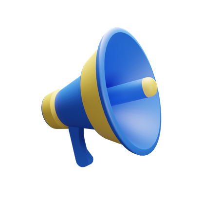 Megaphone  3D Illustration