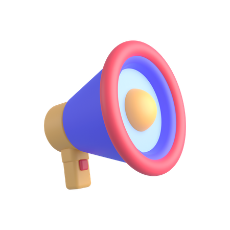 Megaphone  3D Illustration