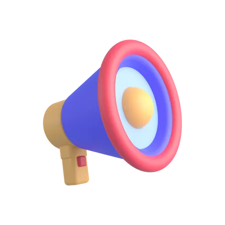 Megaphone  3D Illustration