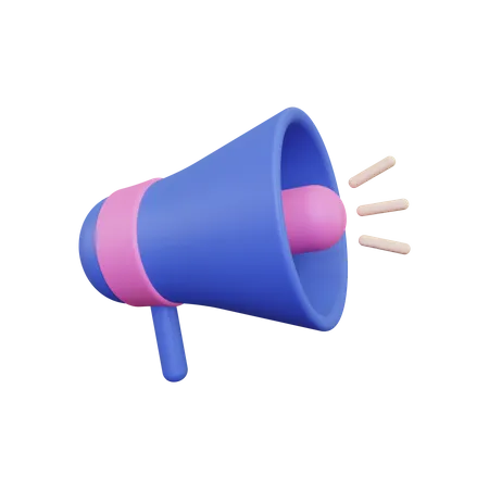 Megaphone  3D Illustration