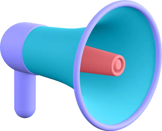 Megaphone  3D Illustration