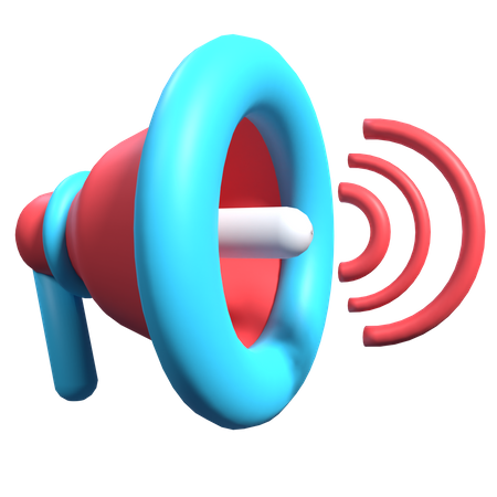 Megaphone  3D Illustration