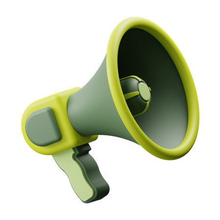 Megaphone  3D Illustration