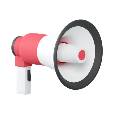 3 D Rendering Of Megaphone Icon Isolated 3D Illustration